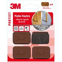 Patin feutre à clouer 35x24mm - 3M